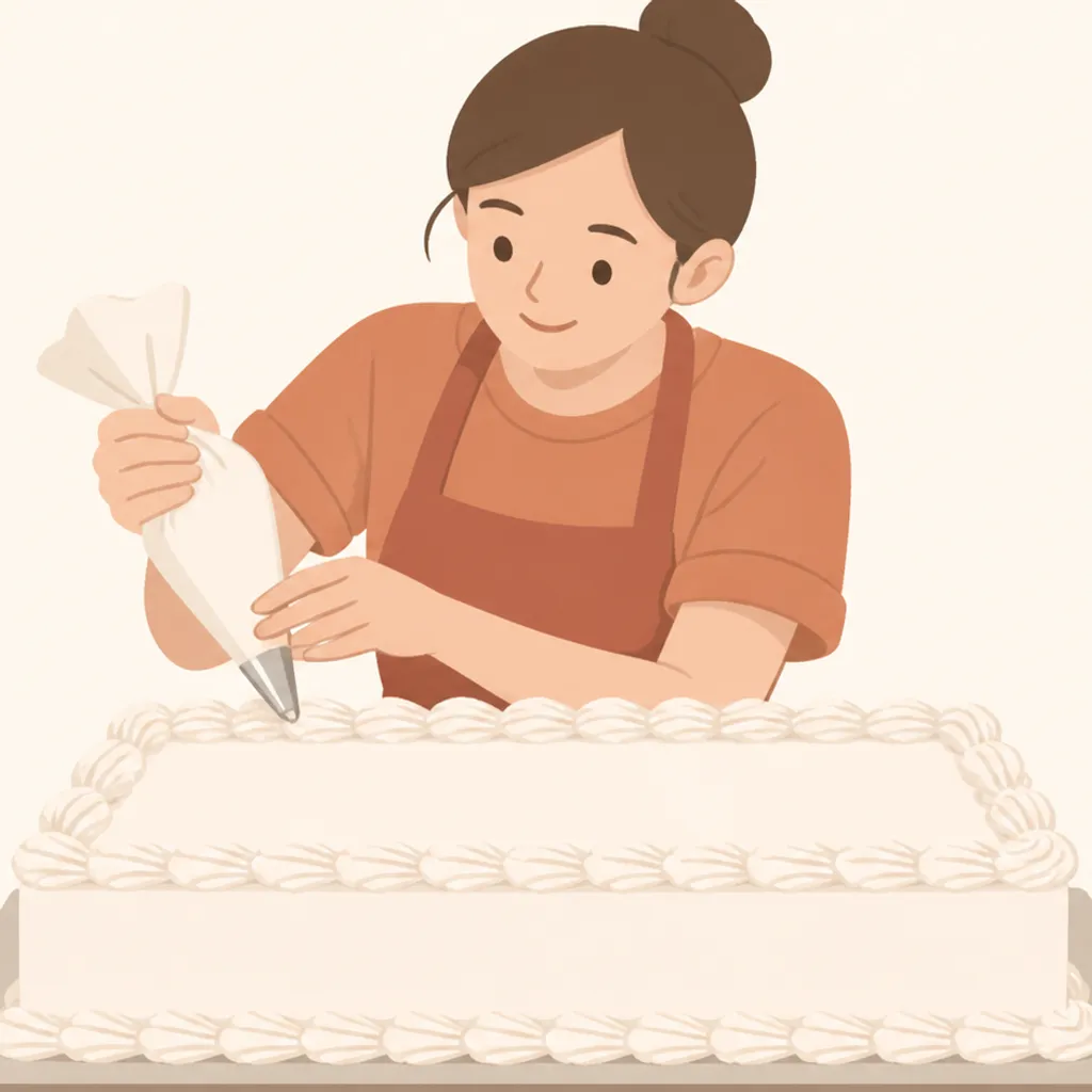 大人数向けの長方形ハーフシートケーキ