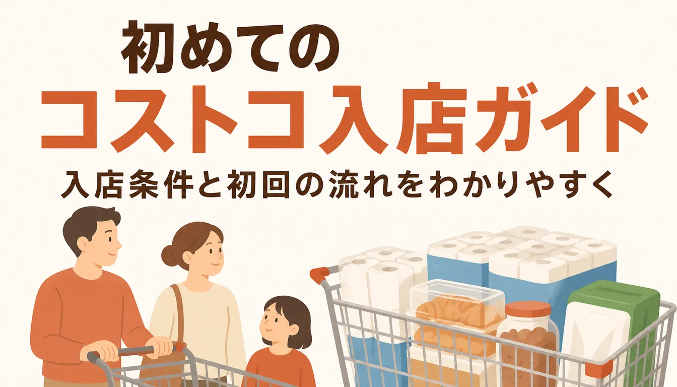 日用品を積んだコストコの大型ショッピングカート