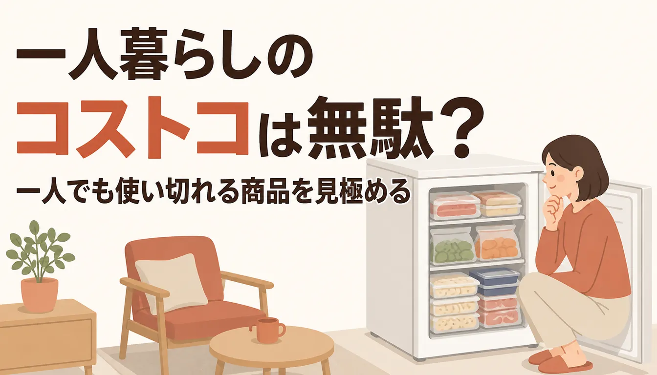 小分け冷凍した食品が並ぶ一人暮らし用の冷凍室