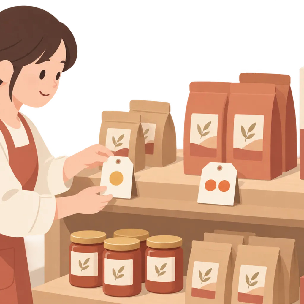 商品に付いた価格帯の異なる値札