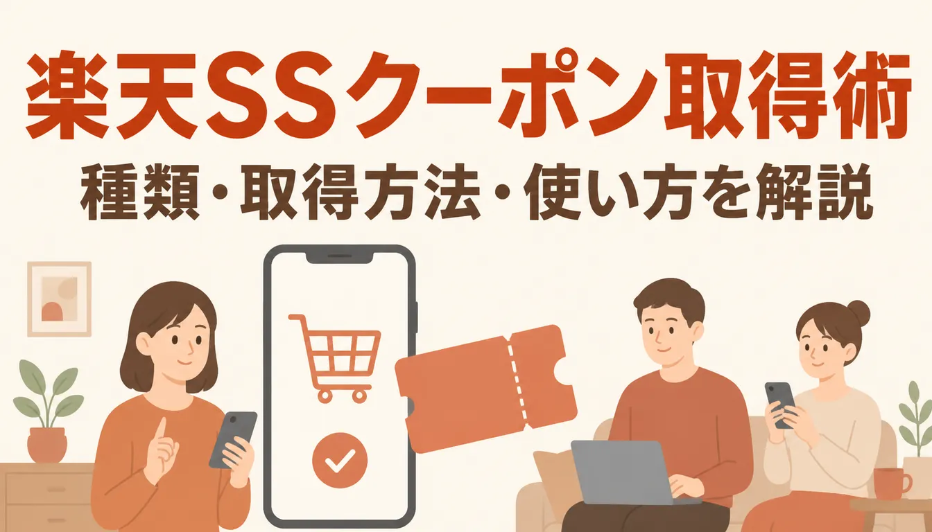 楽天スーパーセールのクーポン活用イメージ