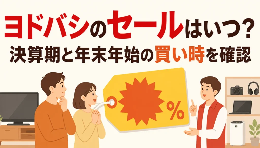 割引価格が大きく書かれた家電量販店の黄色い値札