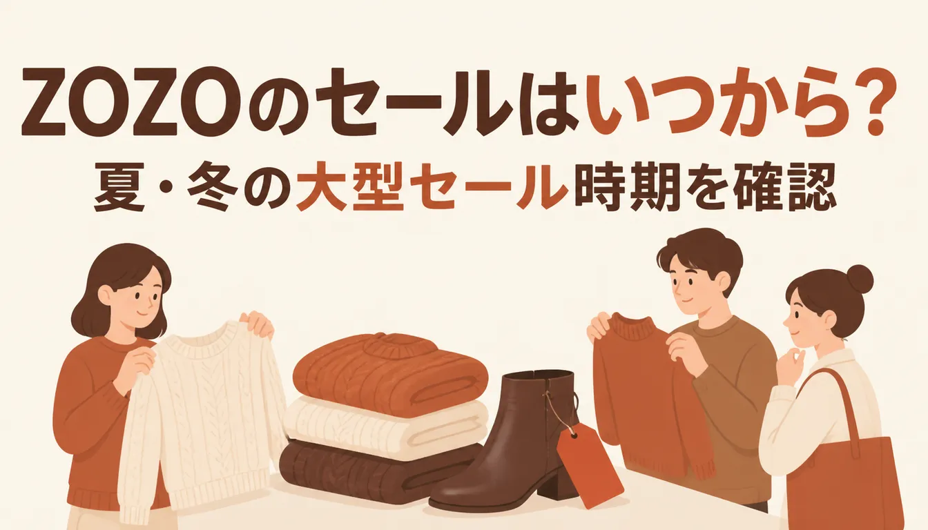 赤いセールタグが付いたニットとブーツ